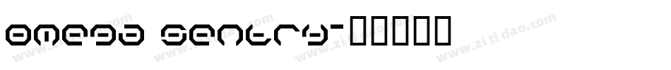 Omega Sentry字体转换